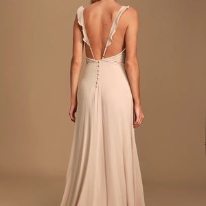 LuLu’s Meteoric Rise Blush Maxi dress